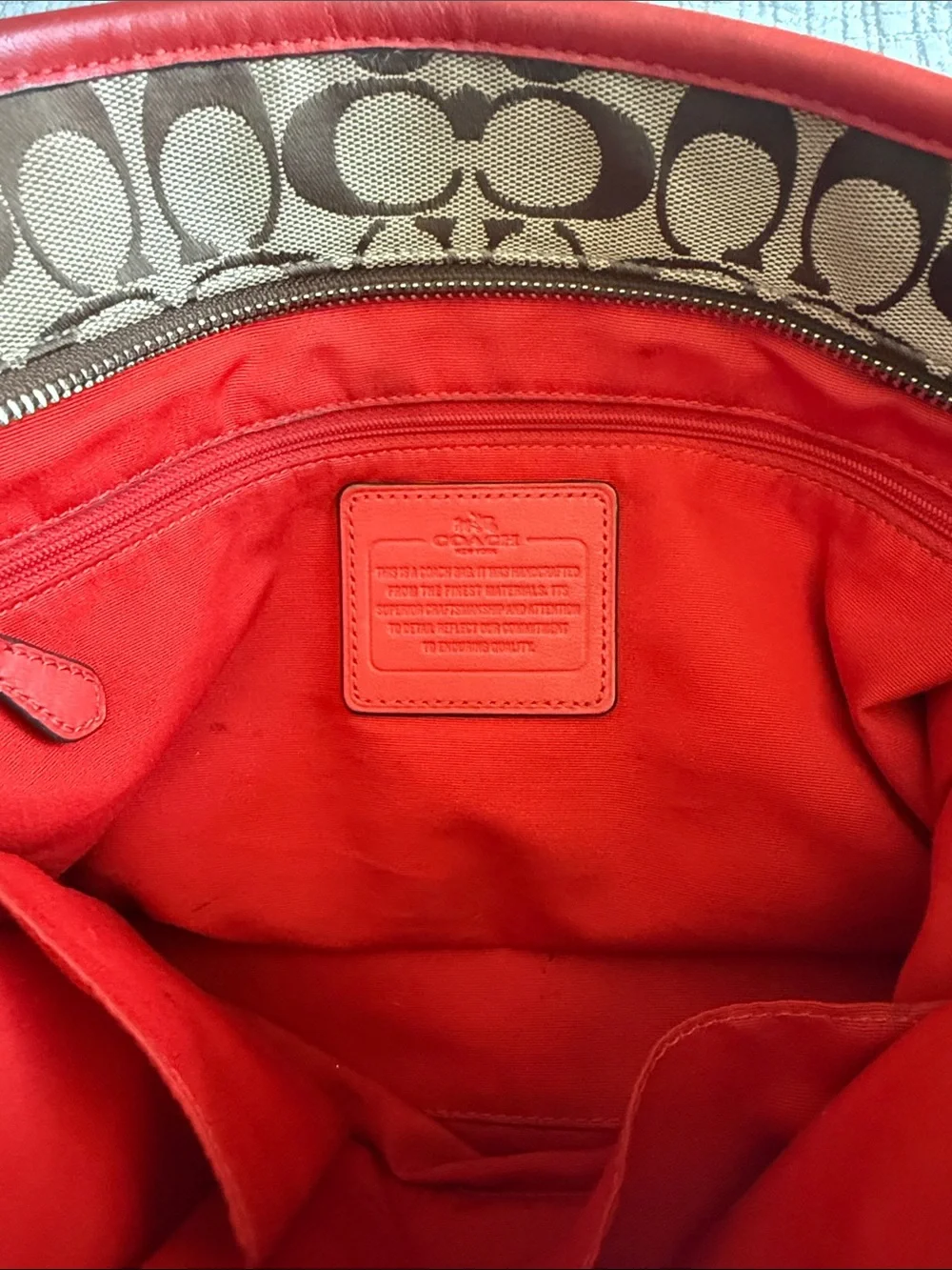 !!SOLD!! Coach Brown Signature Canvas Tote